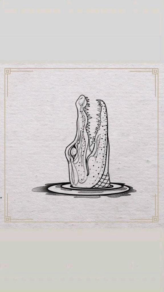 Flash tatouage crocodile disponible - Anne Bonny Ink
