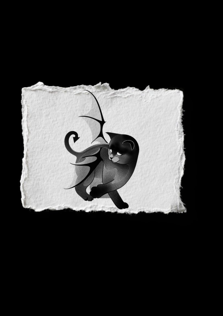 Flash tatouage chat joueur disponible - Anne Bonny Ink
